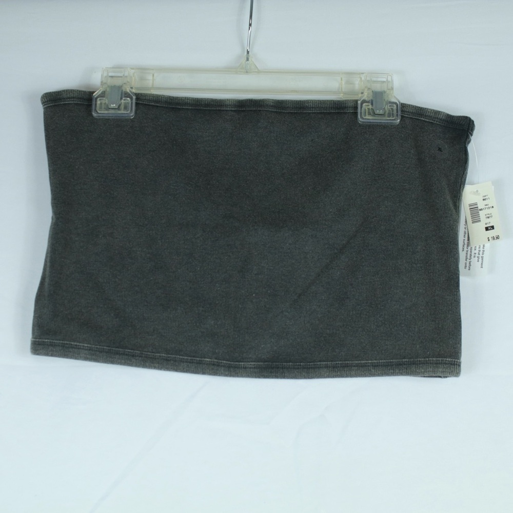 Aeropostale Gray Charcoal Ribbed Tube Top Womens Size XL - NEW